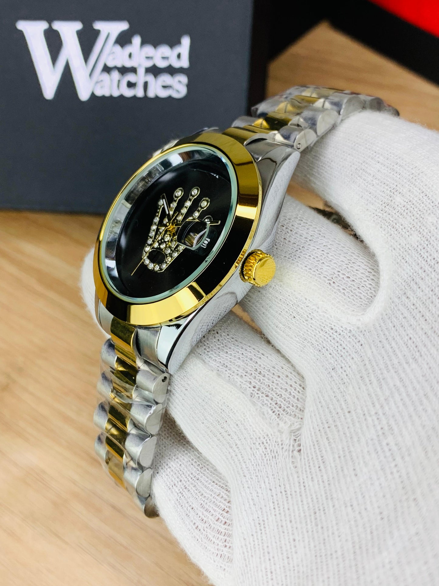 Austrian Stone Embossed Dial (Black)