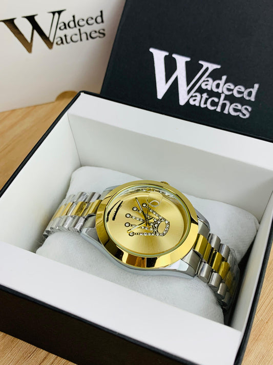 Austrian Stone Embossed Dial (Gold)