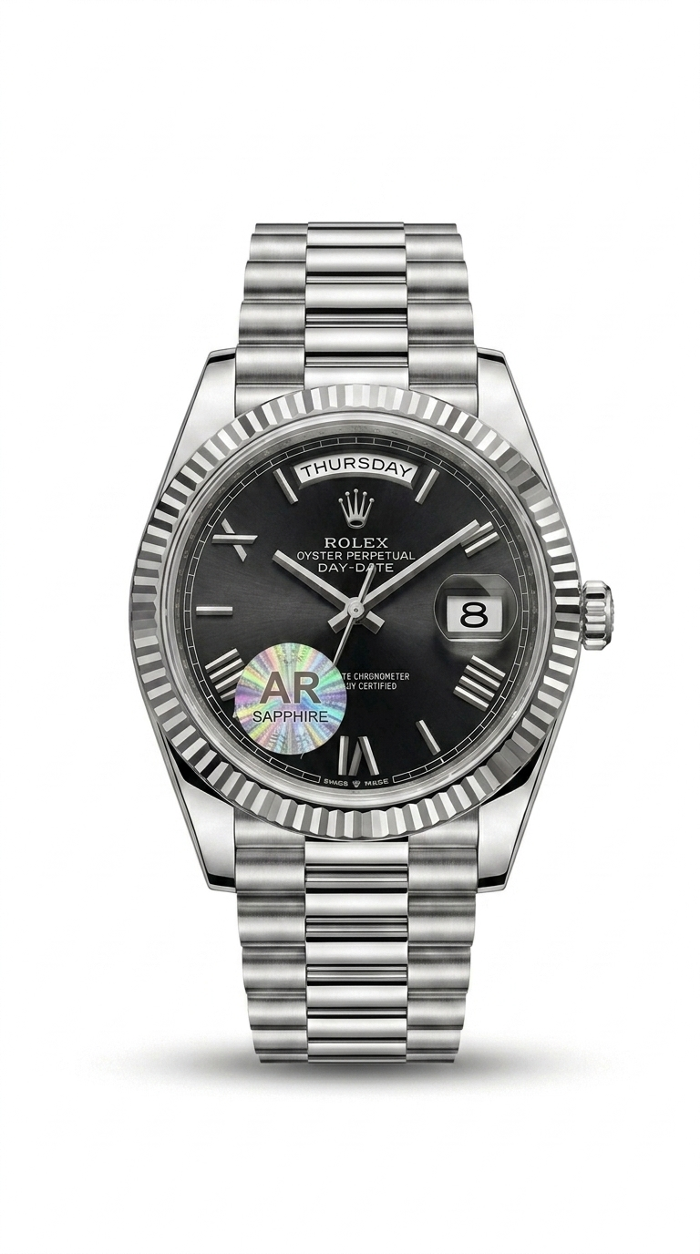 Presidential Day & Date Model (Silver Black)