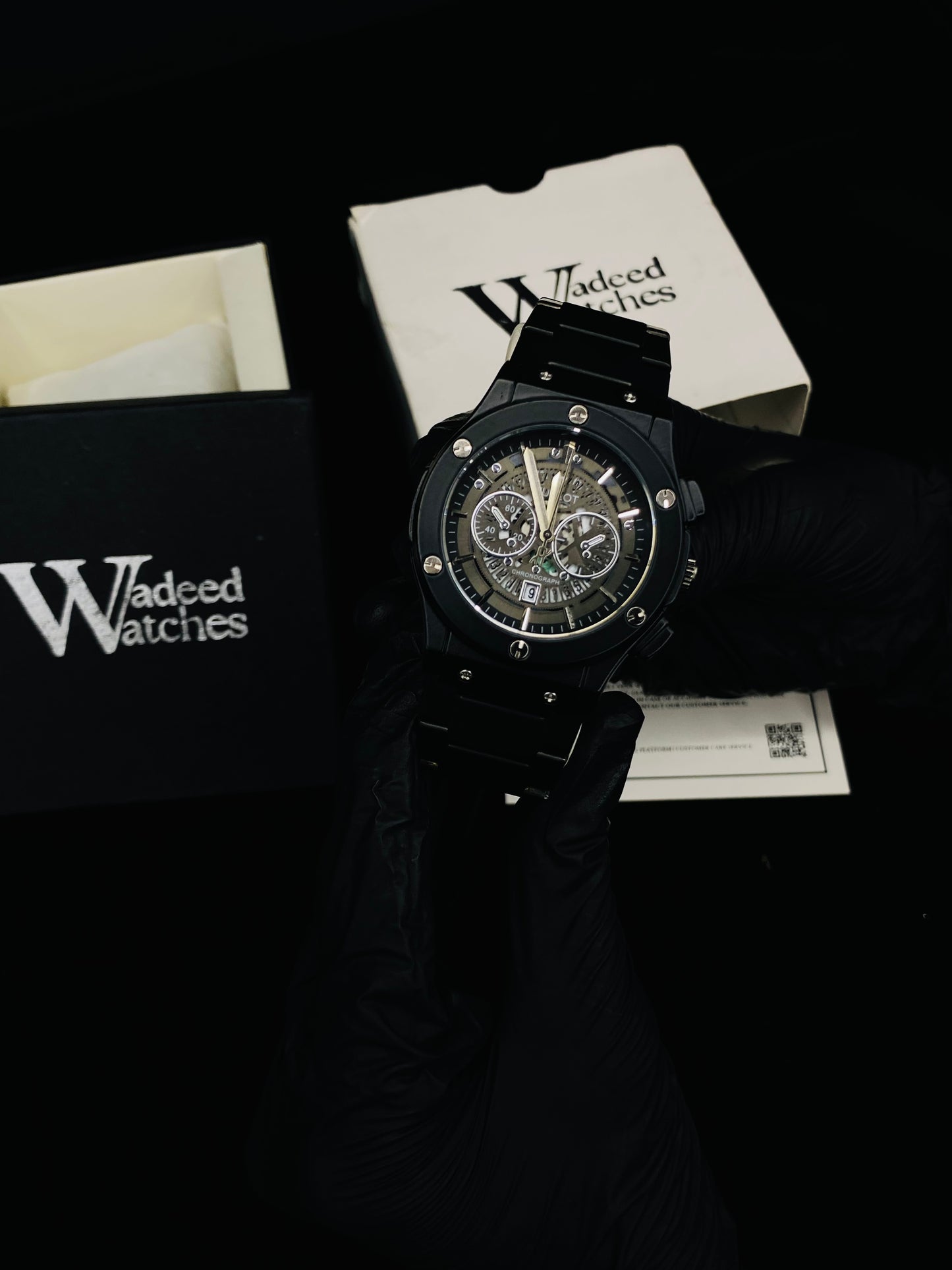HB Classic Skeleton With Date(Full Black)