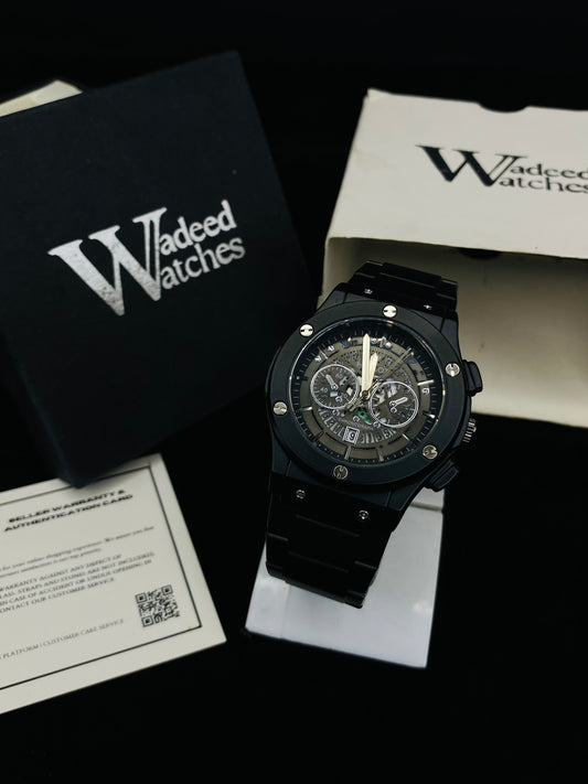 HB Classic Skeleton With Date(Full Black)