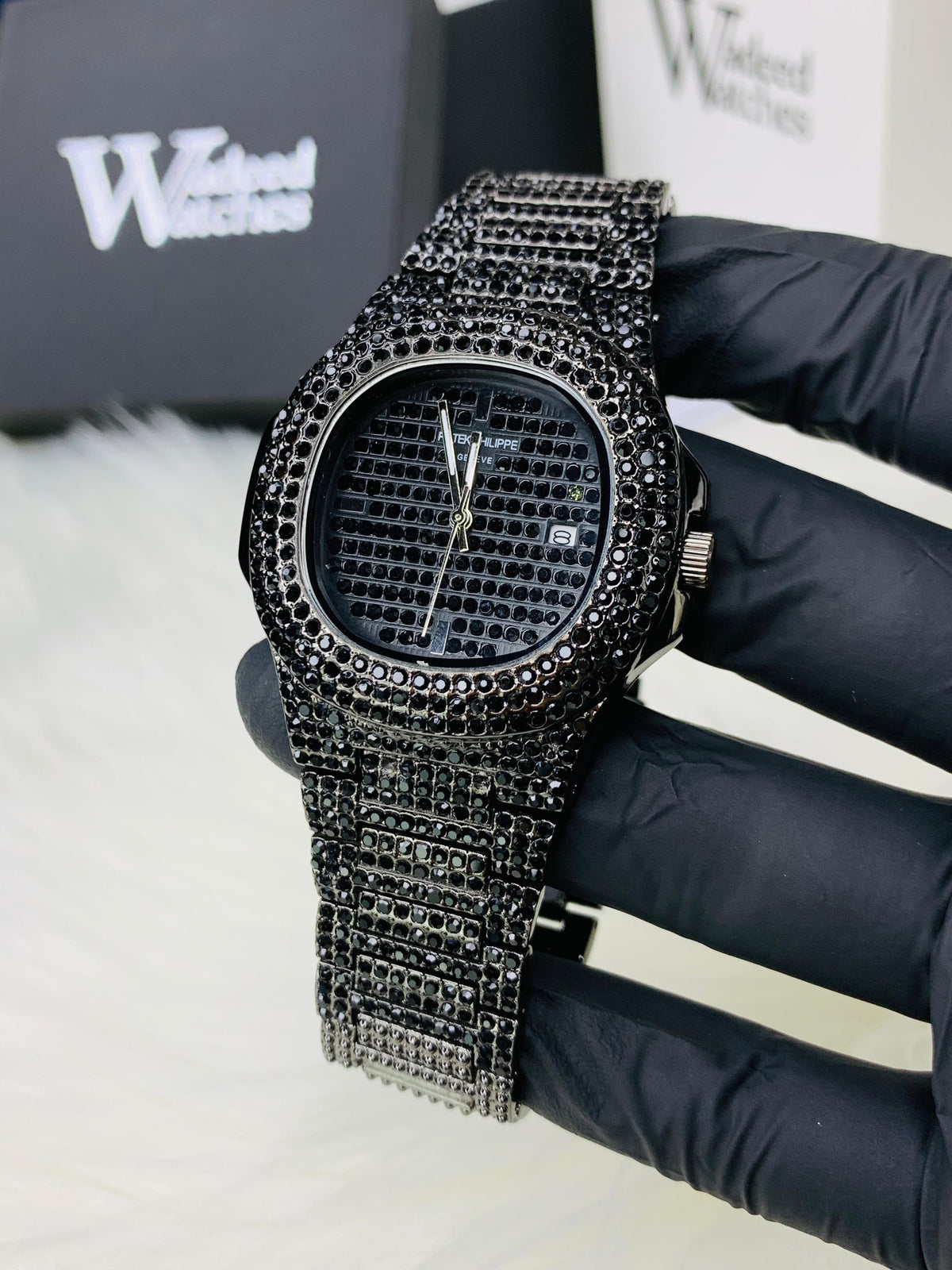 Nautilus Iced Out Black Model