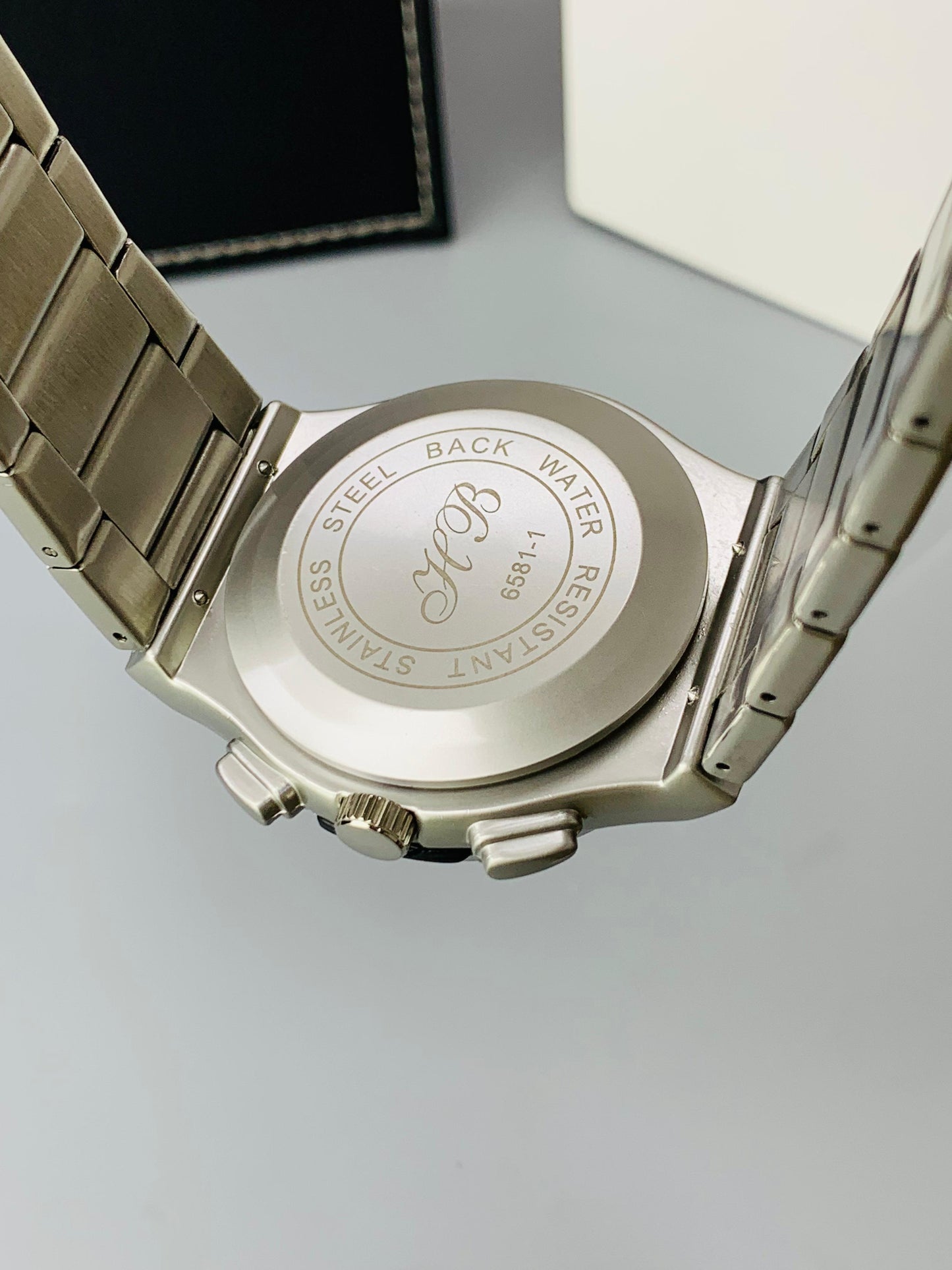 HB Classic Skeleton With Date(Silver Black)