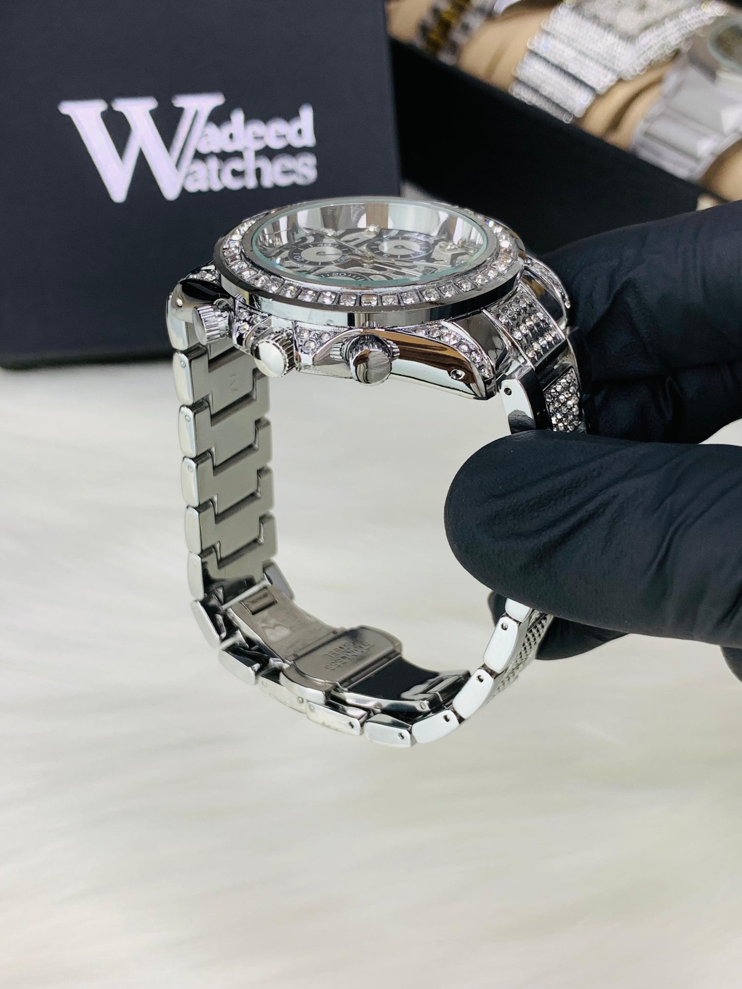Tiger Stone Embossed Dial (Silver)