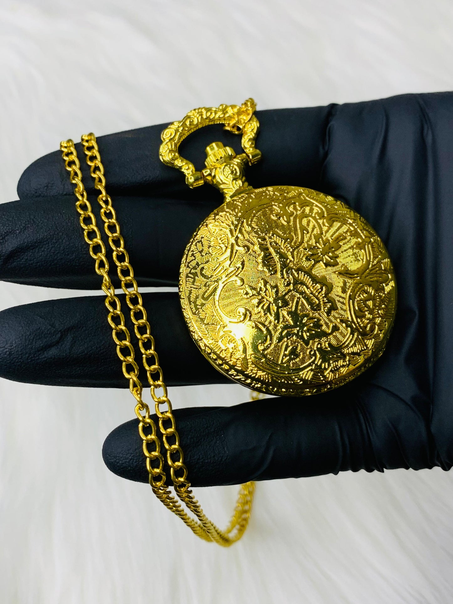 Vintage Pocket Islamic Watch (Gold)