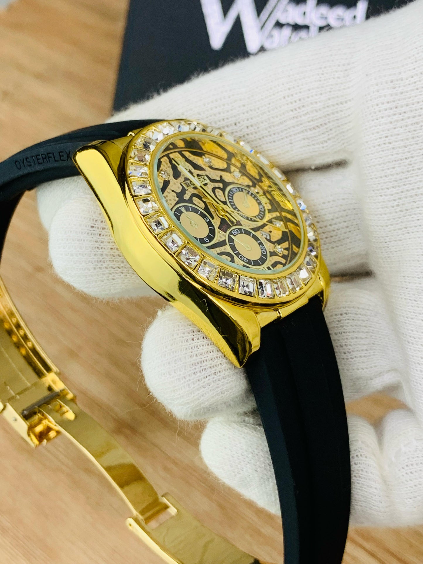 Stone Studded Strap Model (Tiger Dial)