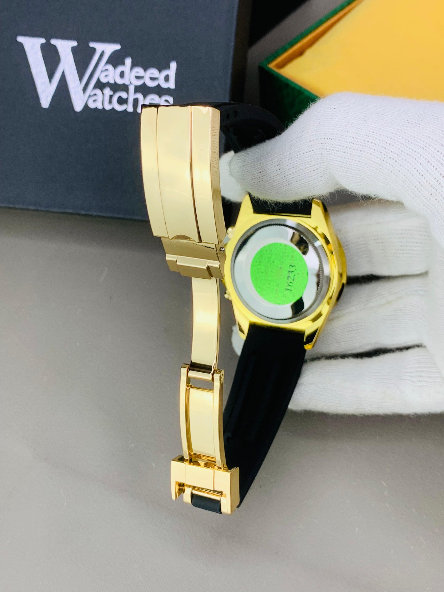Rainbow Studded Dial | Date Adjustment (Gold)