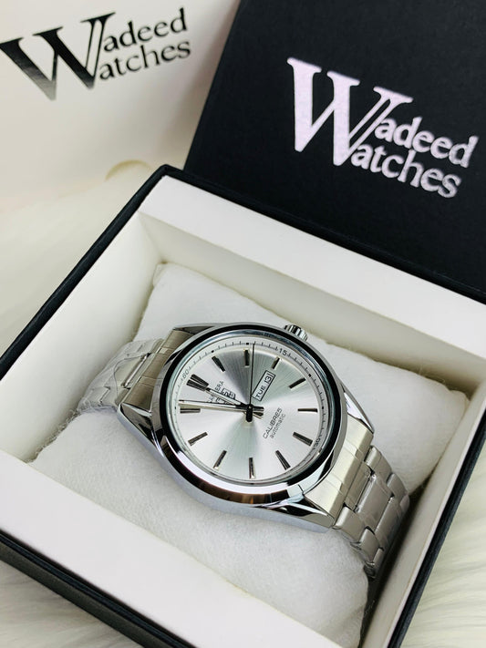 Classy Business Watch | Date Working (Full Silver)