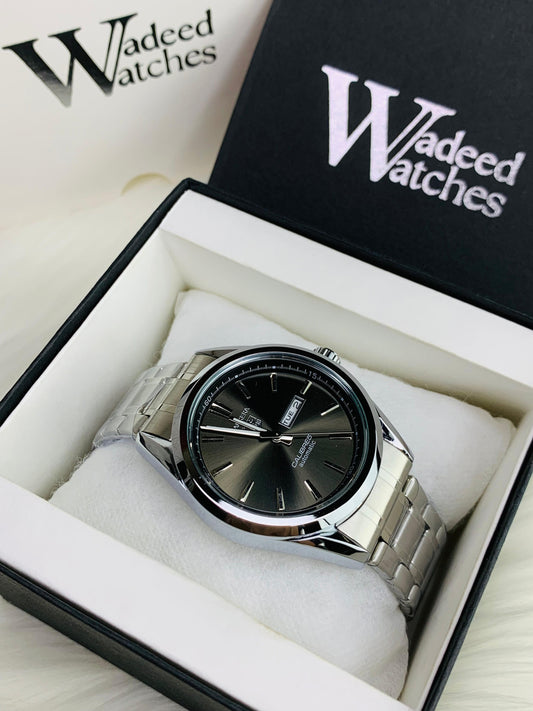 Classy Business Watch | Date Working (Silver Black)