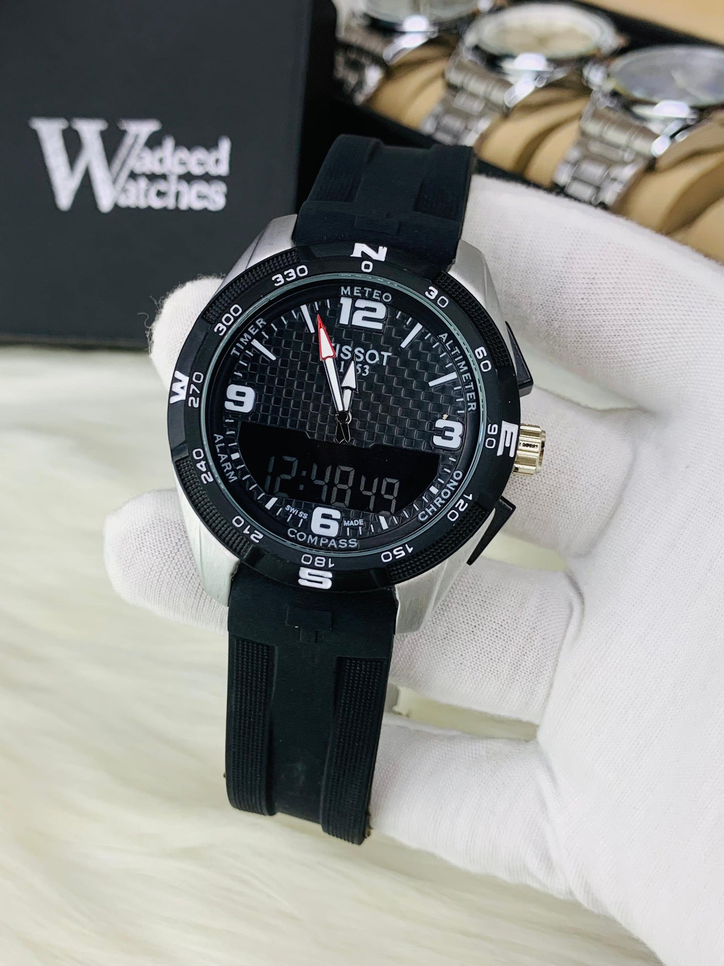 Latest Tisso Model | Digital+Analog (Silver Black)
