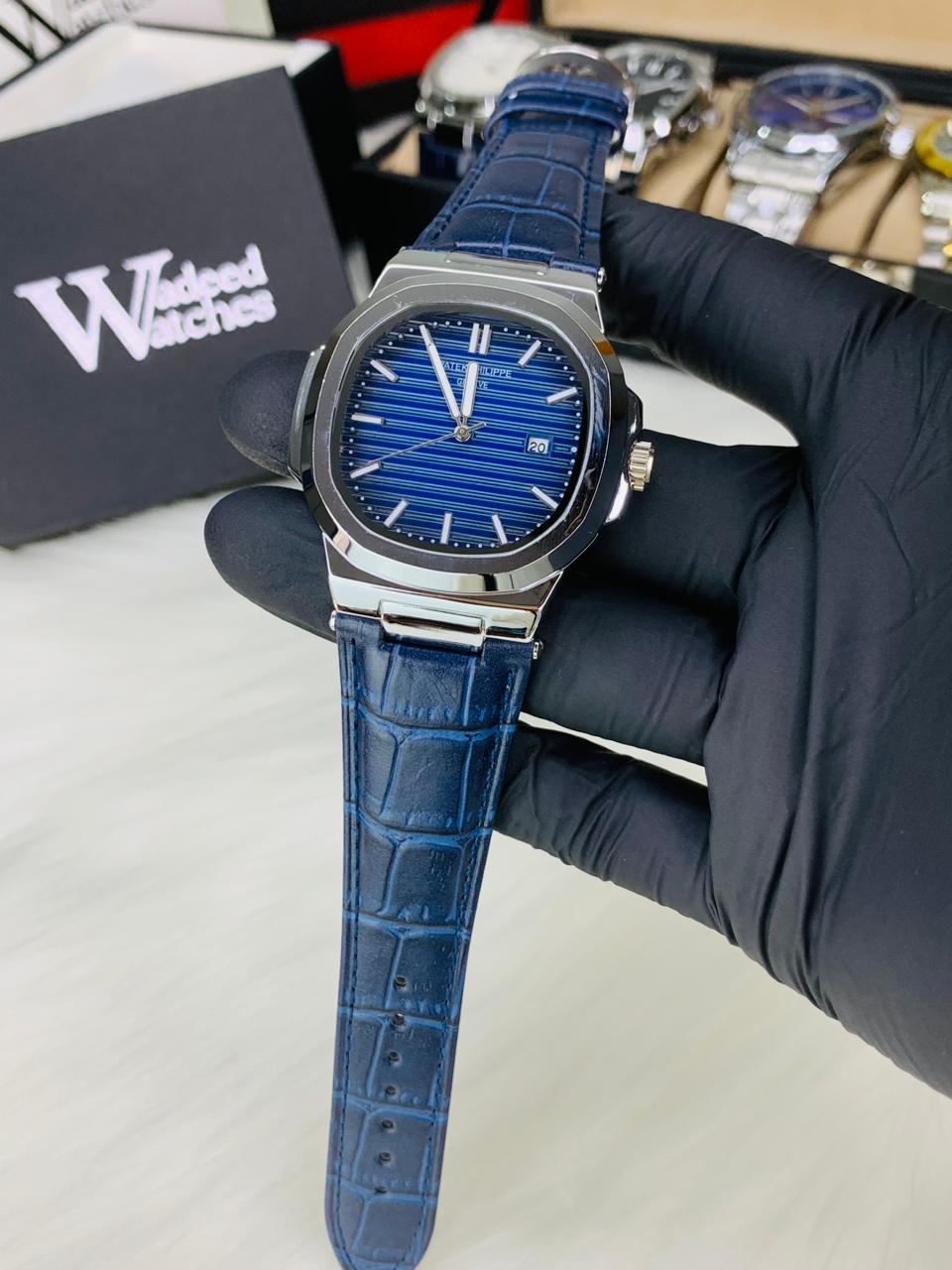PP Leather Strap (Blue)