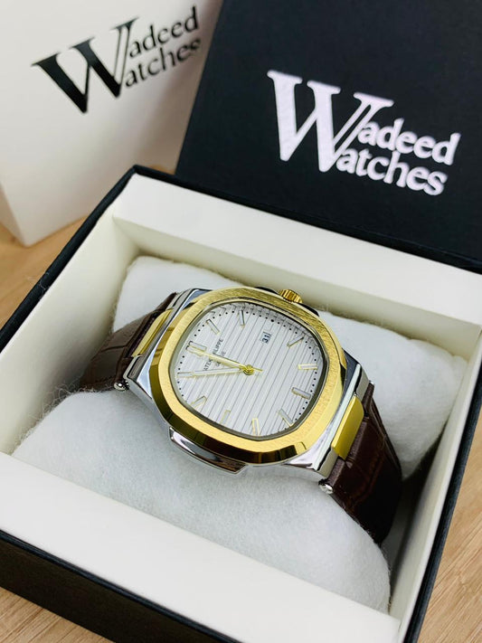 PP Leather Strap (Two Tone White)