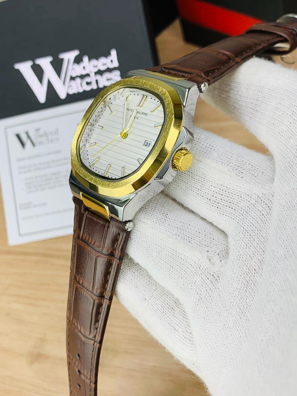 PP Leather Strap (Two Tone White)