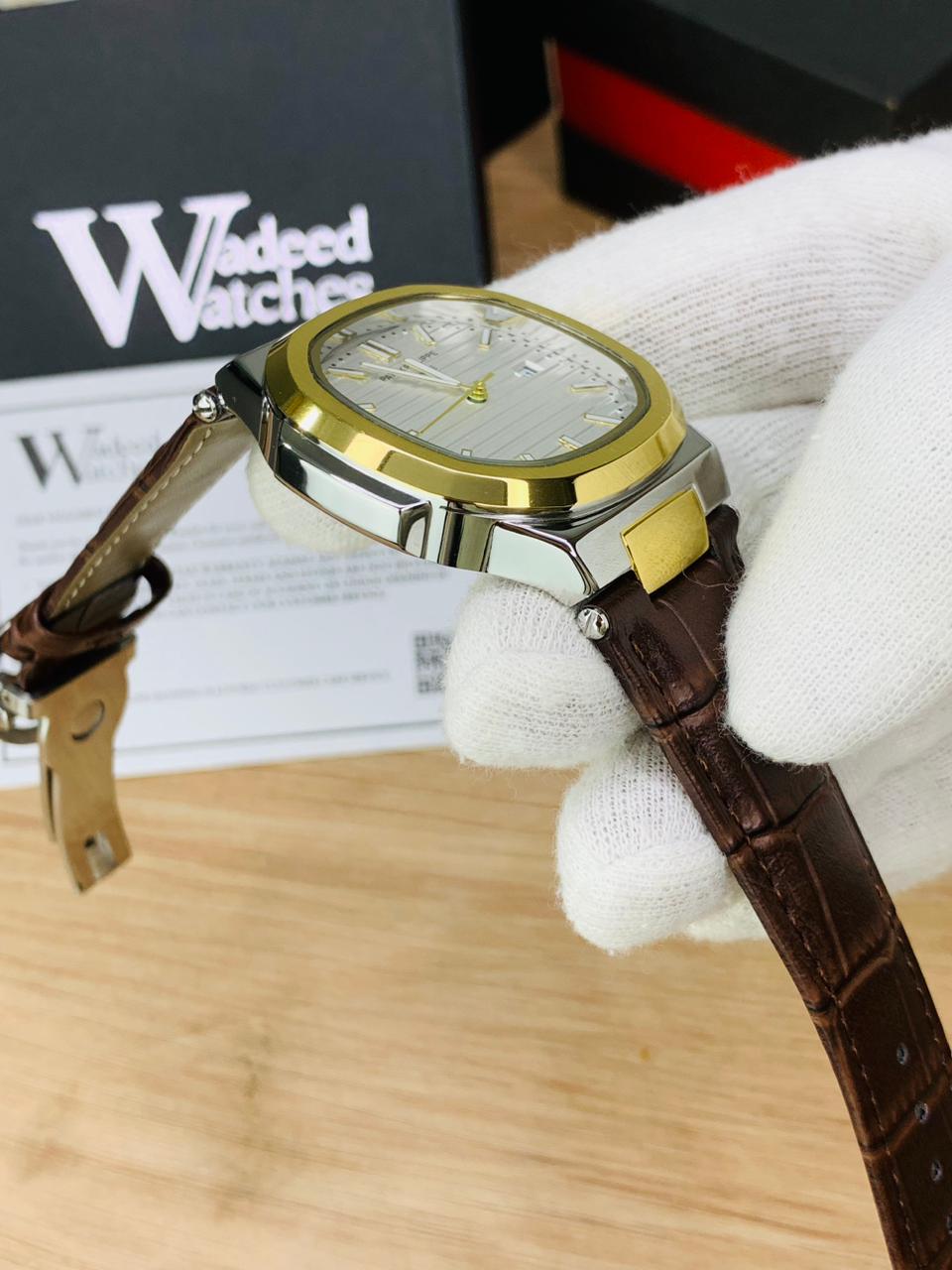 PP Leather Strap (Two Tone White)