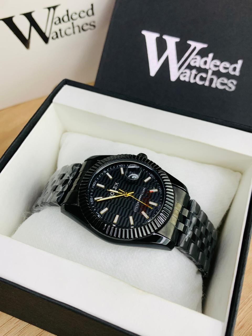 Luxurious Vantablack Watch | Jubilee Chain | Master Lock