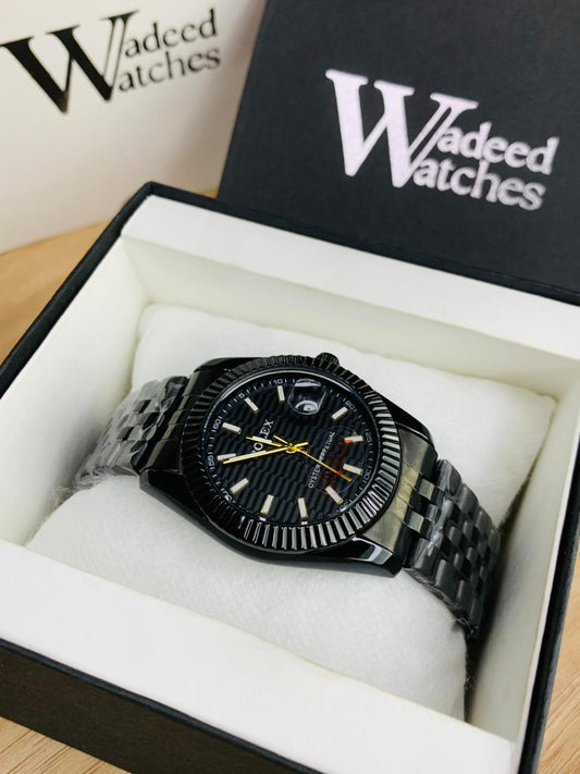 Luxurious Vantablack Watch | Jubilee Chain | Master Lock