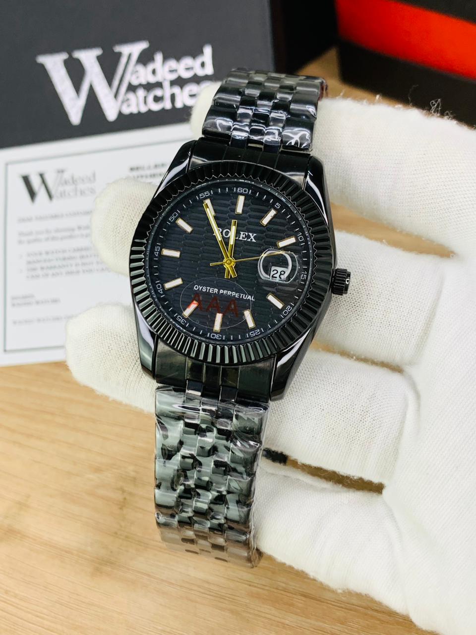 Luxurious Vantablack Watch | Jubilee Chain | Master Lock