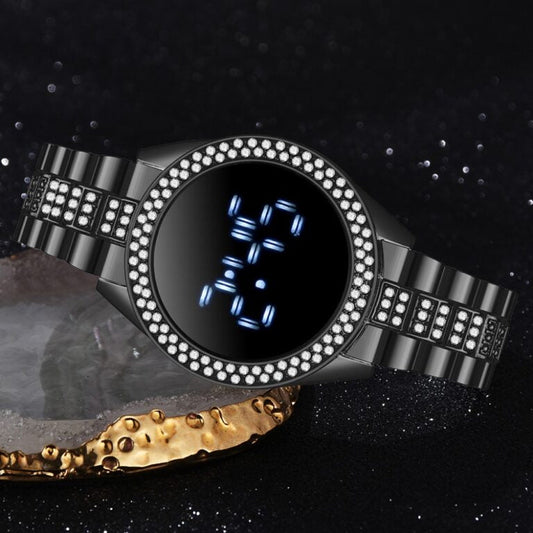 LED Luxury Digital Watch (Black)