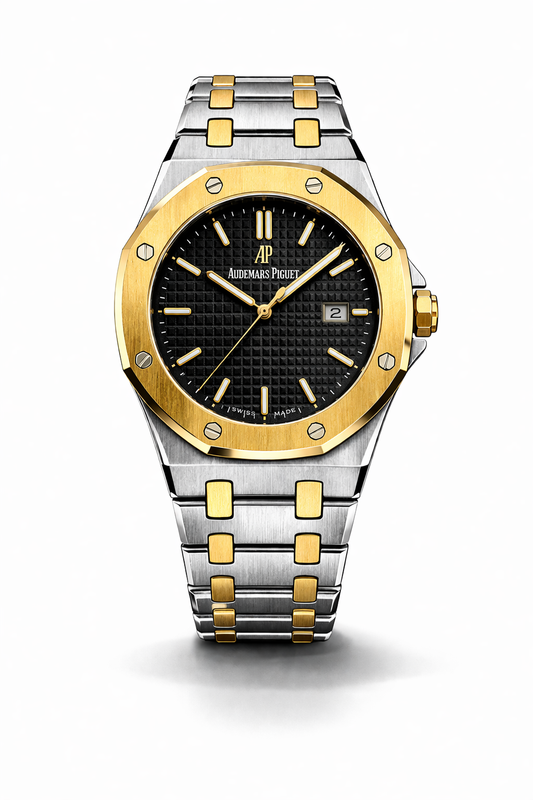 Luxury Royal Oak Model (Two Tone Black)