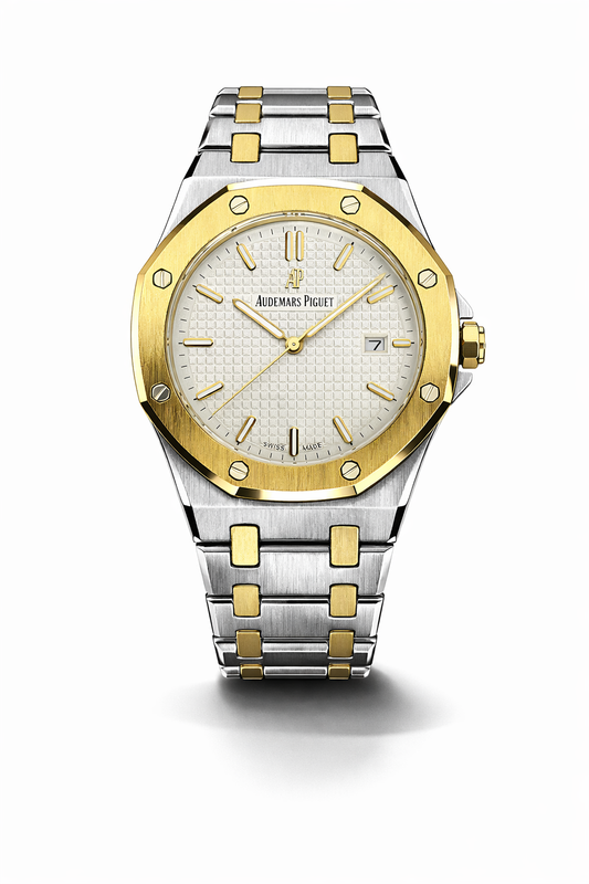 Luxury Royal Oak Model (Two Tone White)