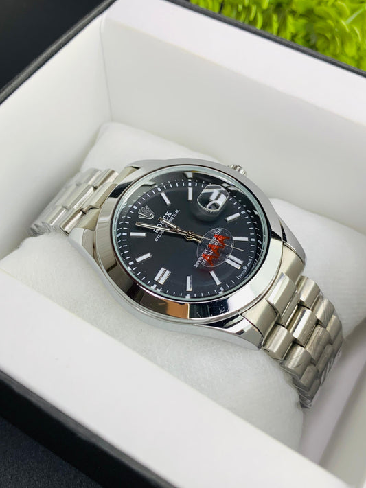 New Classic Model With Date (Silver Black)