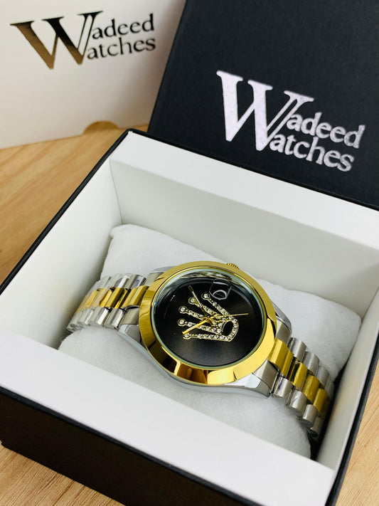 Austrian Stone Embossed Dial (Black)