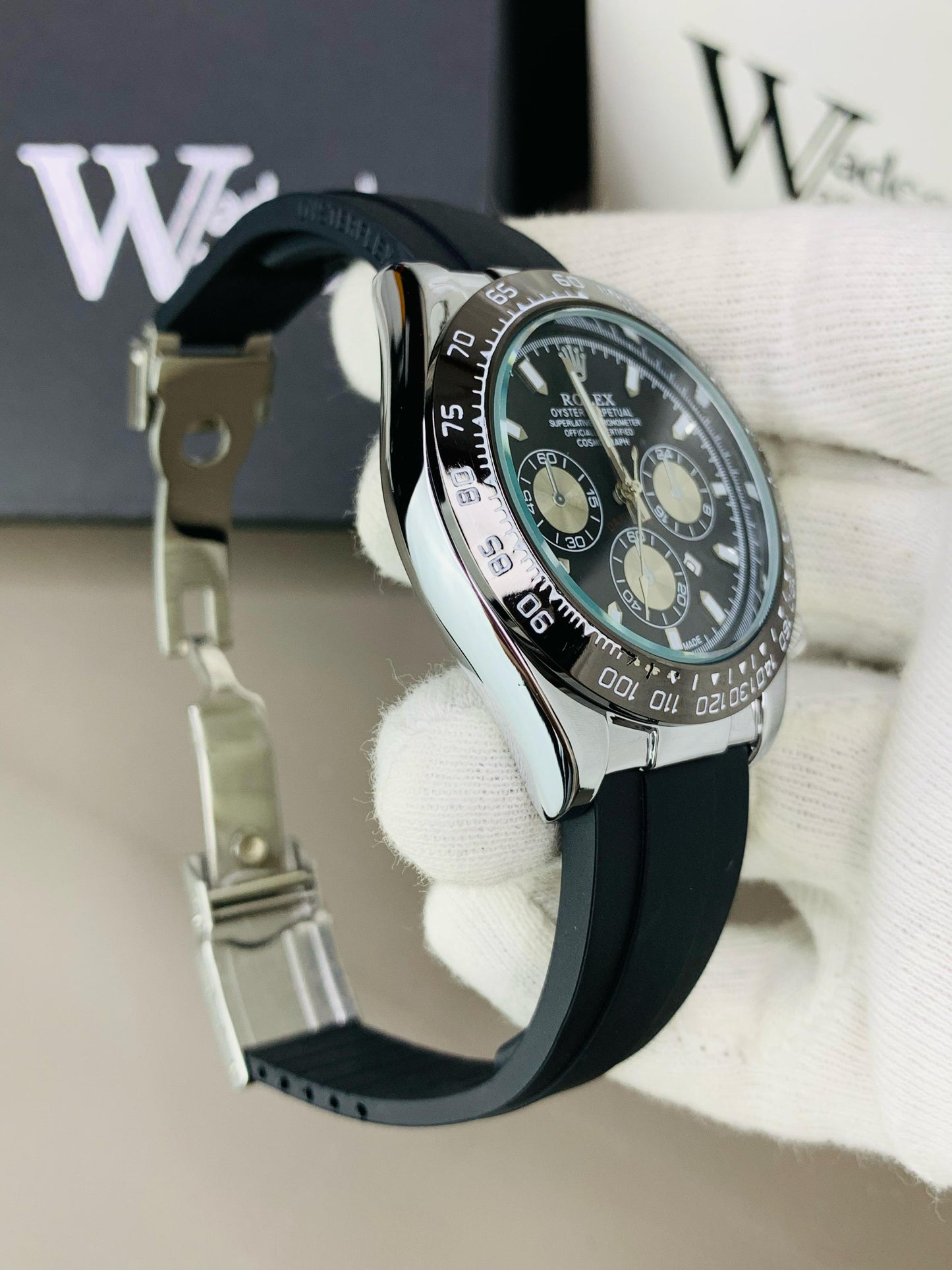 Daytona Strap Silver Black