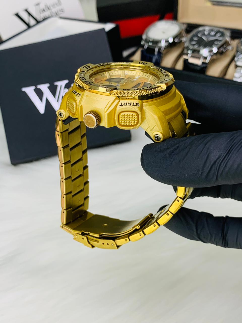 G Shock | Dual Time | Water Resistant (Gold)