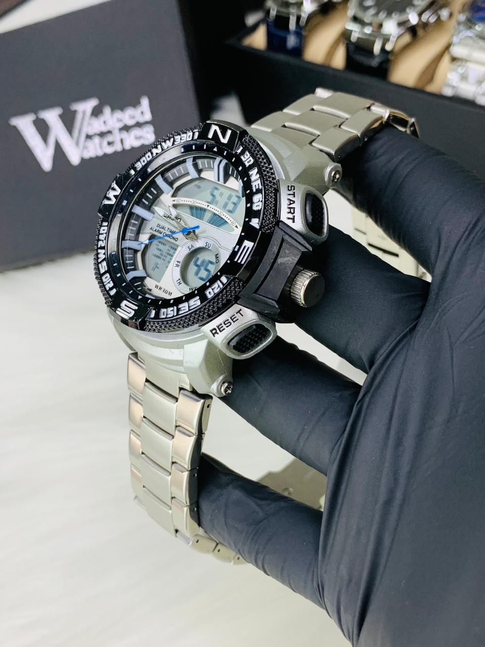 G Shock | Dual Time | Water Resistant (Silver)