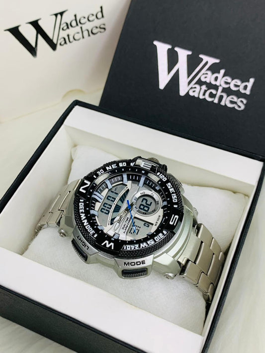 G Shock | Dual Time | Water Resistant (Silver)