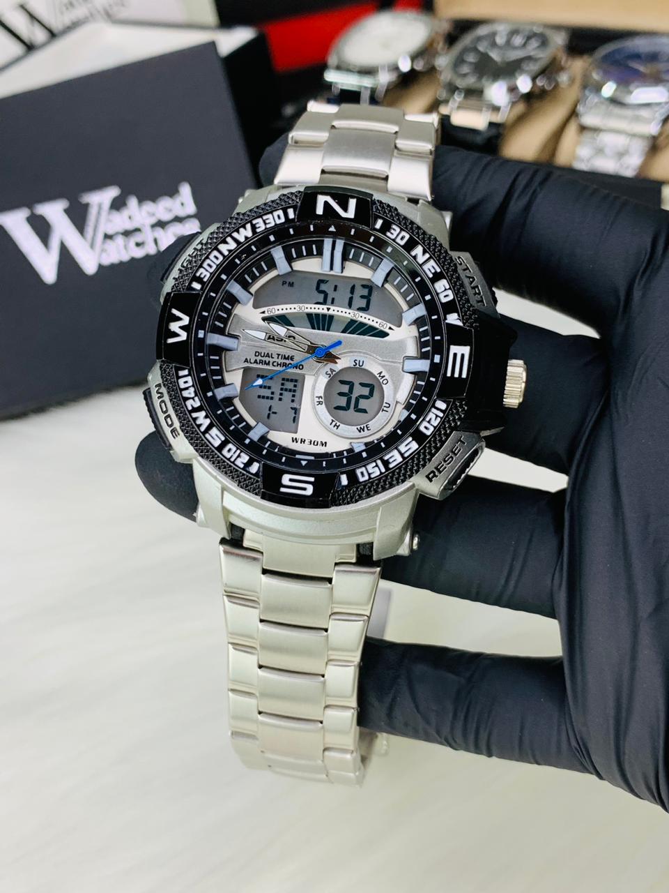 G Shock | Dual Time | Water Resistant (Silver)