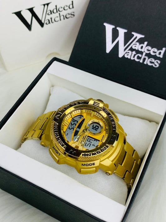 G Shock | Dual Time | Water Resistant (Gold)
