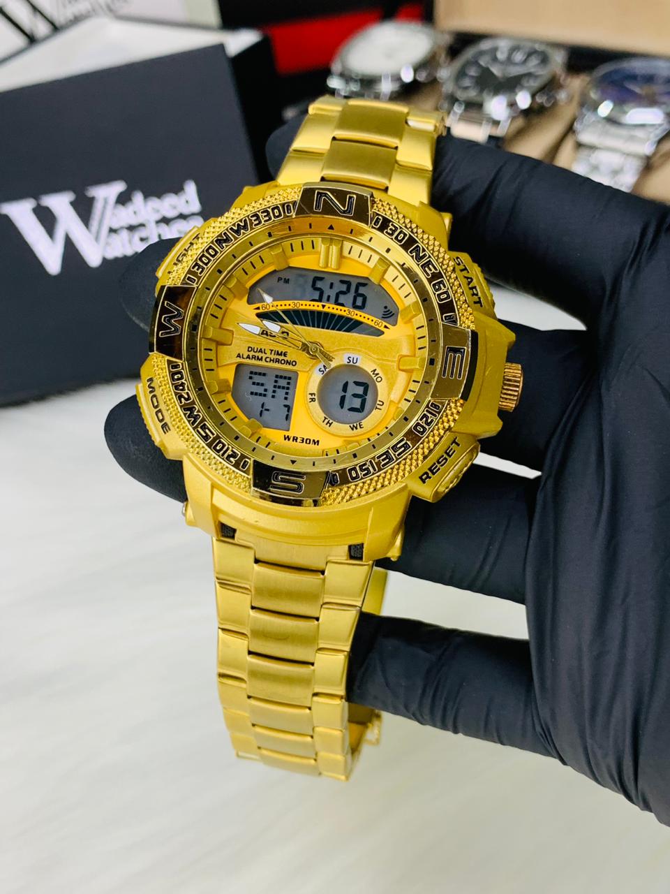 G Shock | Dual Time | Water Resistant (Gold)