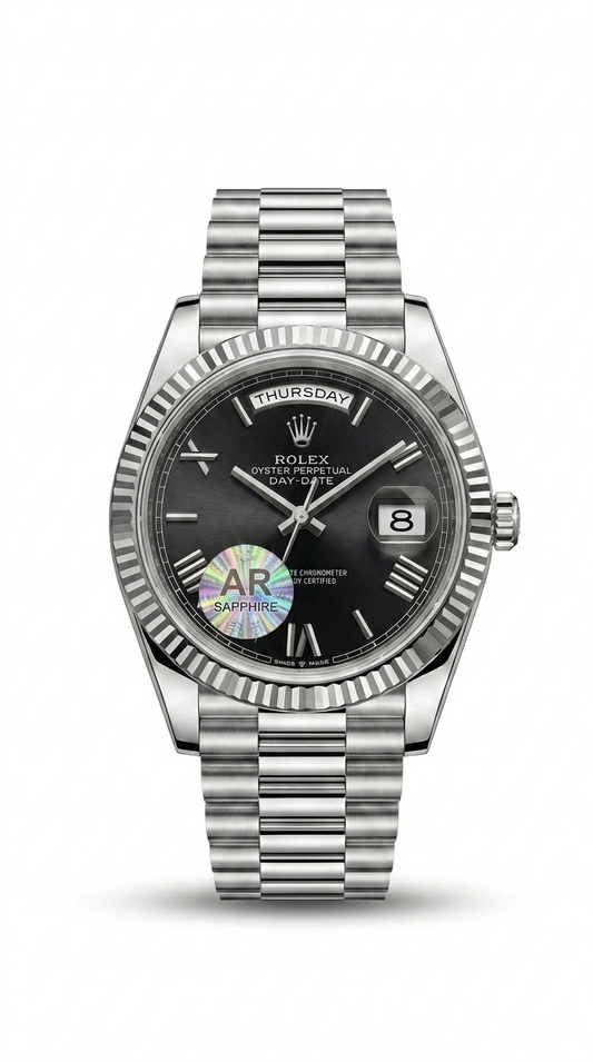 Presidential Day & Date Model (Silver Black)