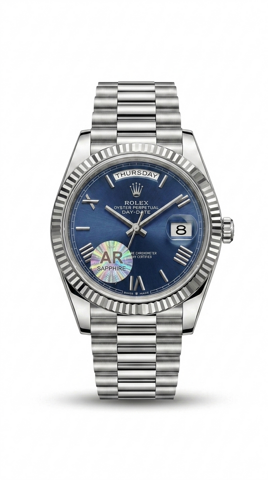 Presidential Day & Date Model (Silver Blue)