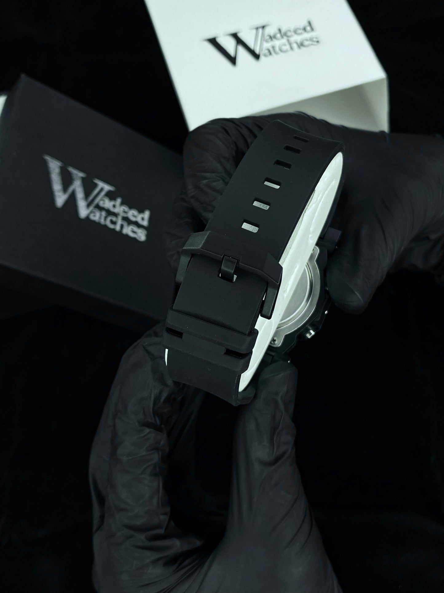 Digital And Analog Black Watch