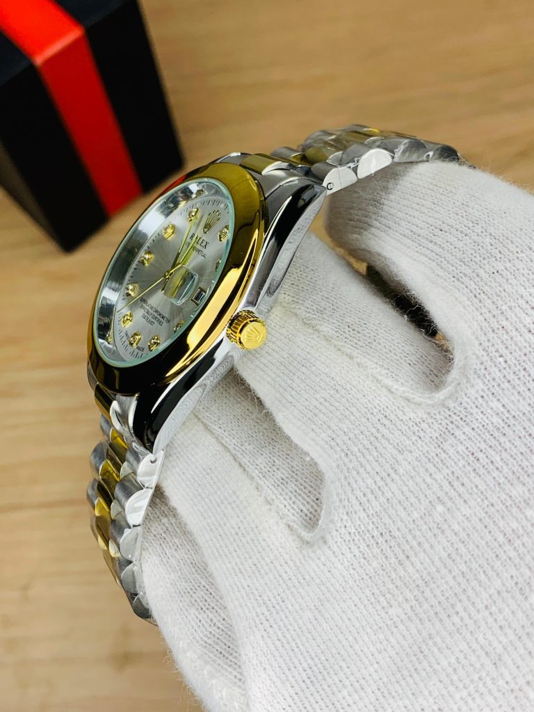 Luxury Stone Watch With Date (White)