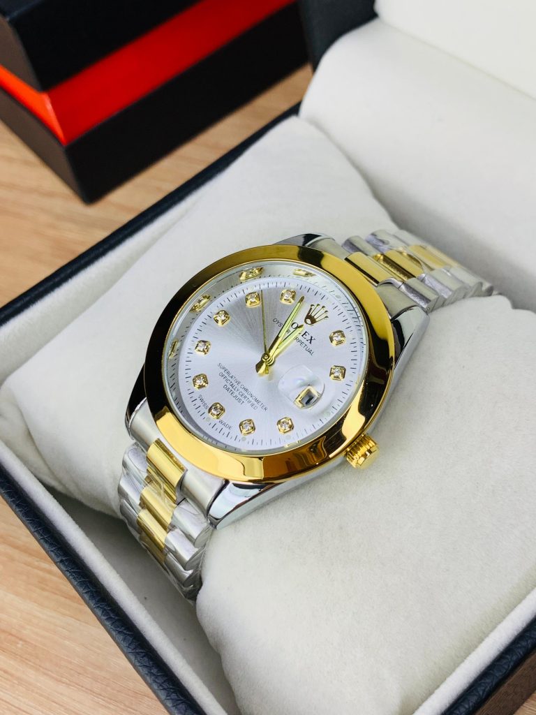 Luxury Stone Watch With Date (White)