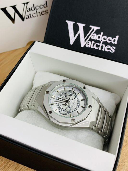 HB Skeleton Diamond Cut | Date Adjustment (Full Silver)