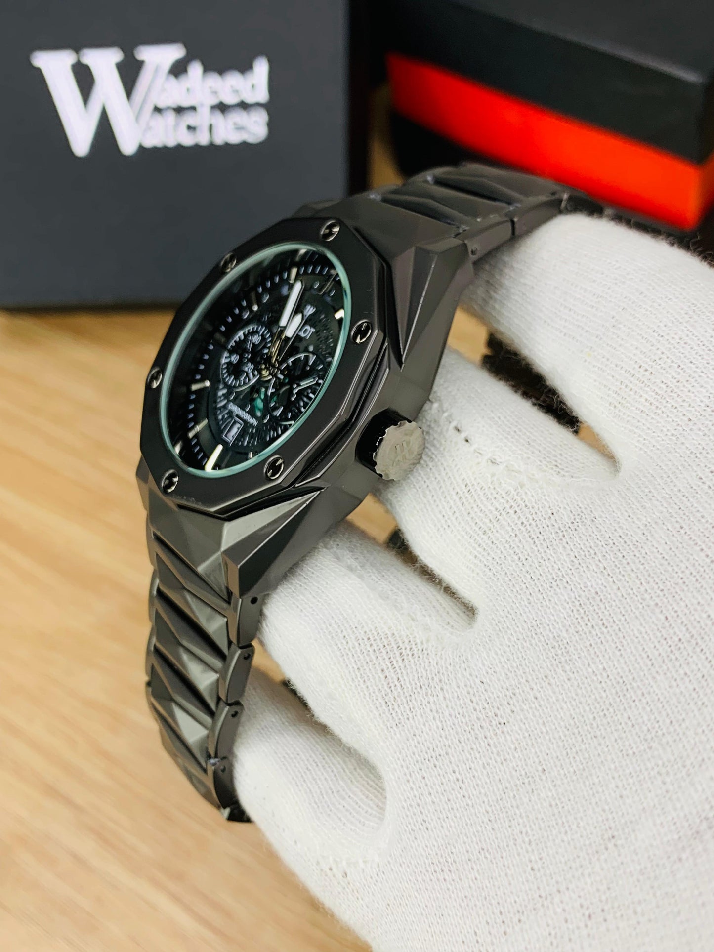 HB Skeleton Diamond Cut | Date Adjustment (Full Black)