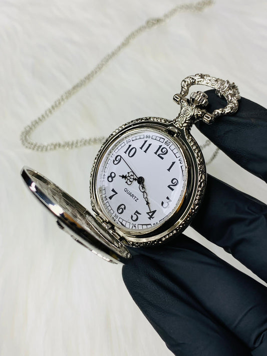 Vintage Pocket Islamic Watch (Silver)