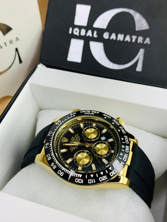 Business Watch For Men (Gold Black)