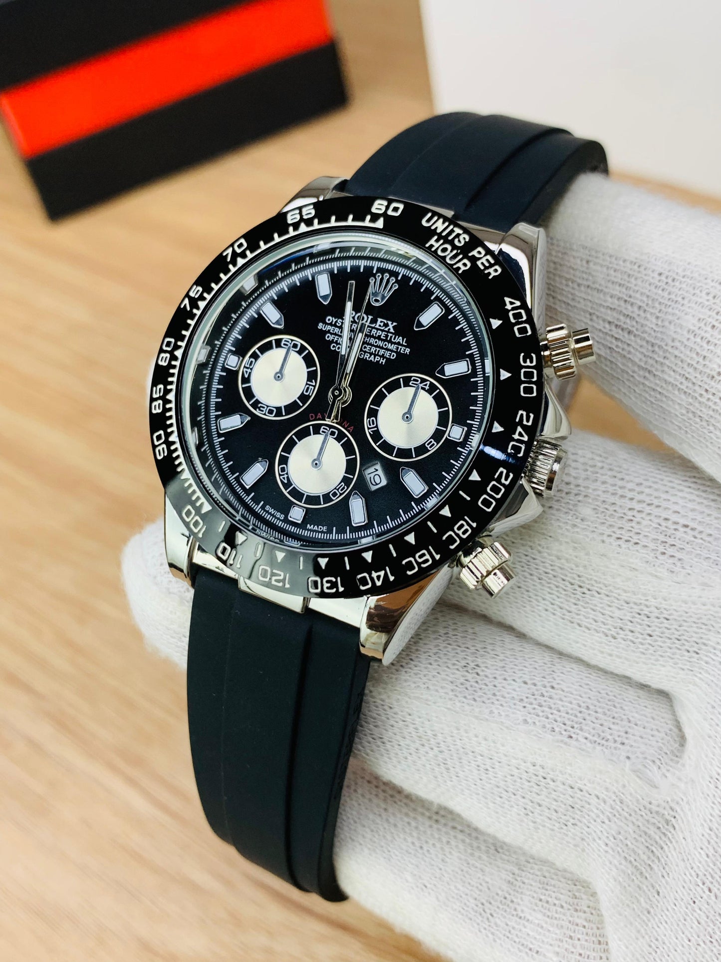 High Quality Daytona Model | Date Working (Silver)