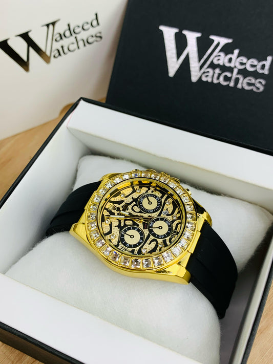 Stone Studded Strap Model (Tiger Dial)