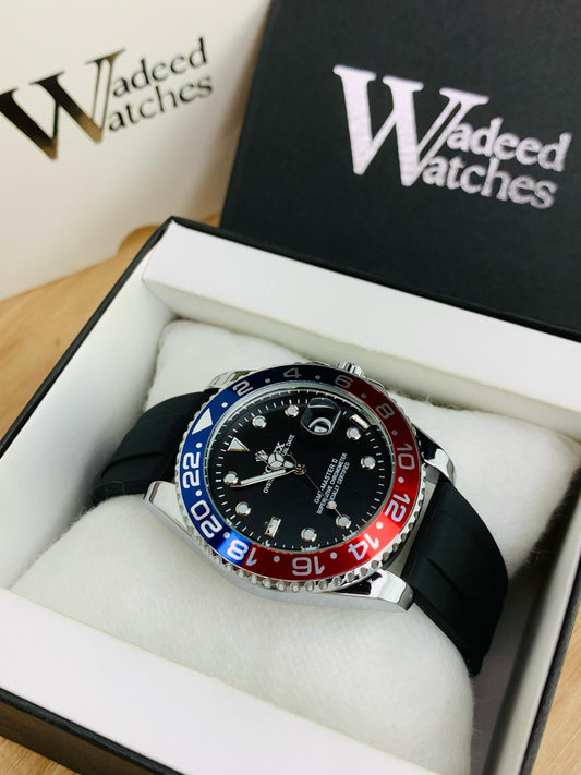 GMT Strap With Date (Red Blue)