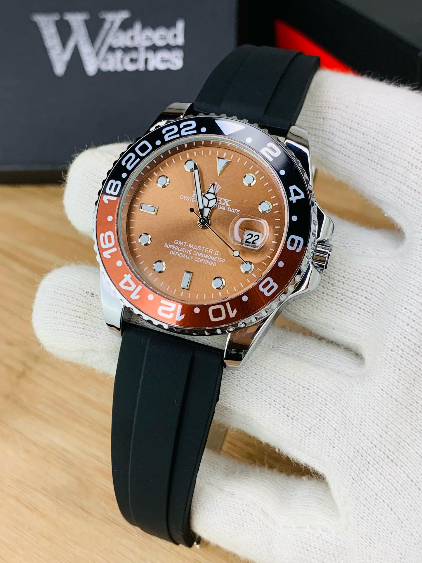 GMT Strap With Date (Root Beer)
