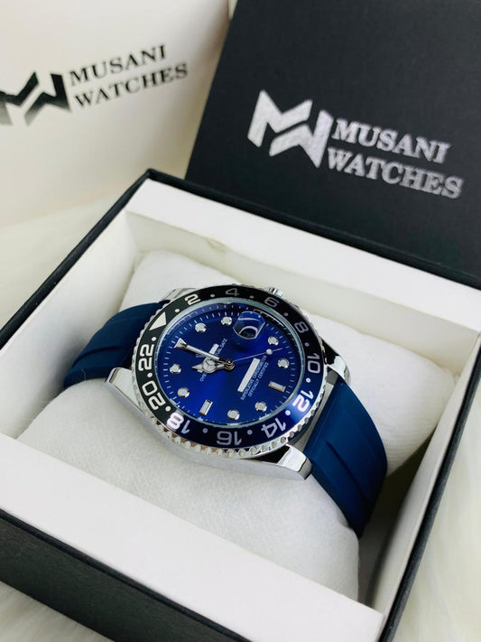 Ocean Blue Watch With Date