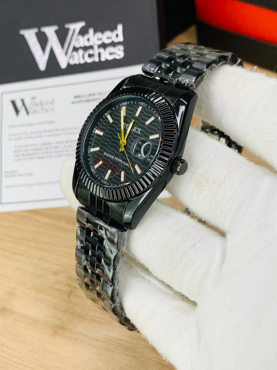 Luxurious Vantablack Watch | Jubilee Chain | Master Lock