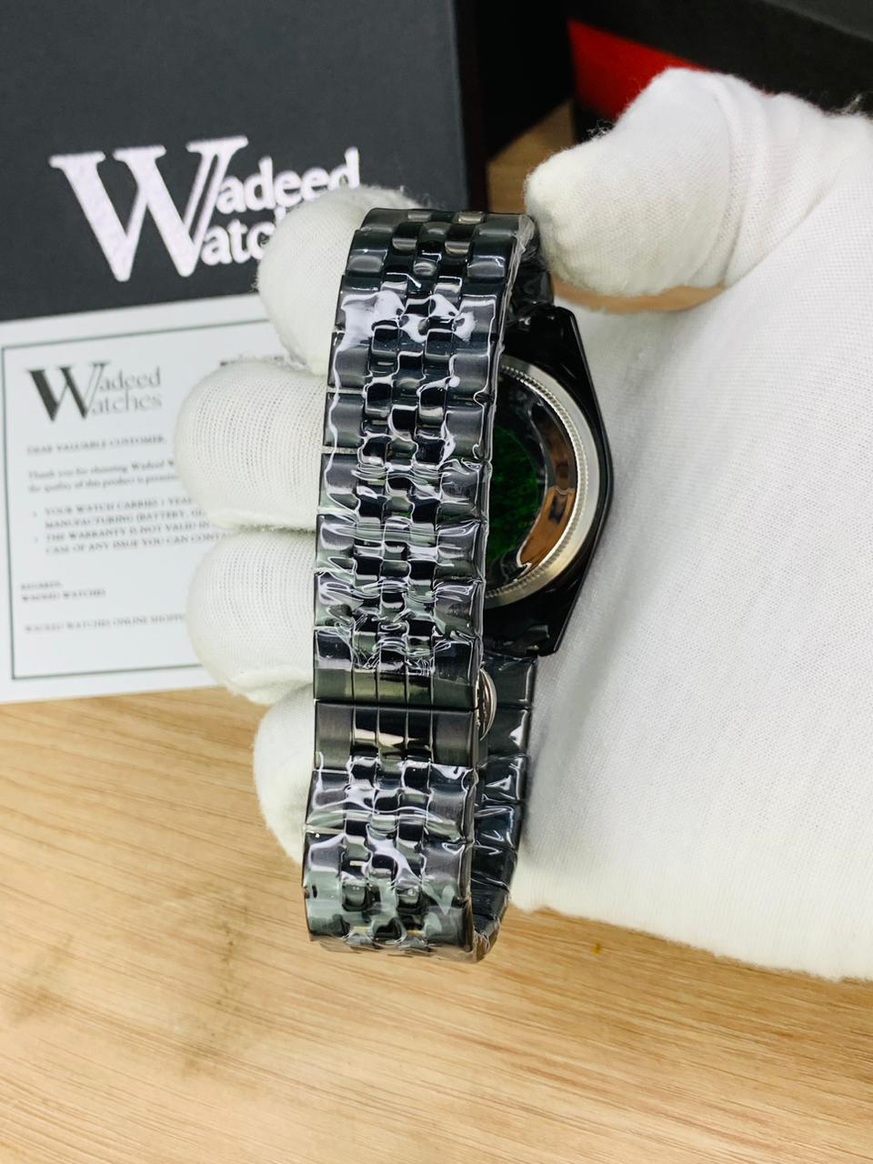 Luxurious Vantablack Watch | Jubilee Chain | Master Lock