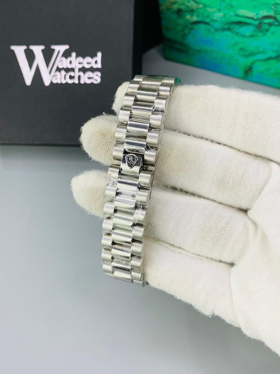 Roman Dial | Date and Date Working (Silver Black)